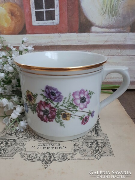 Half liter floral mug