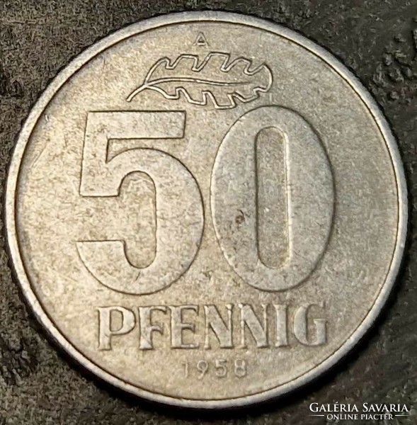 50 Pfennig, ed., 1958