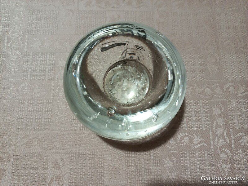 Bubble glass candle holder