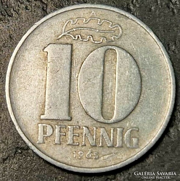 10 pfennig, 1965, NDK.