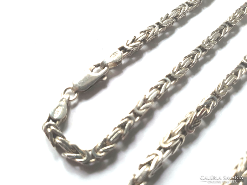Men's silver king chain 3x3 mm