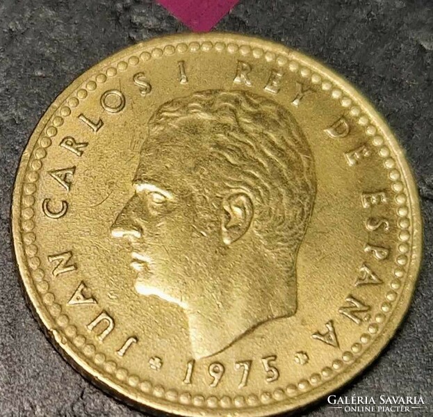Spain 1 peseta, 1975.