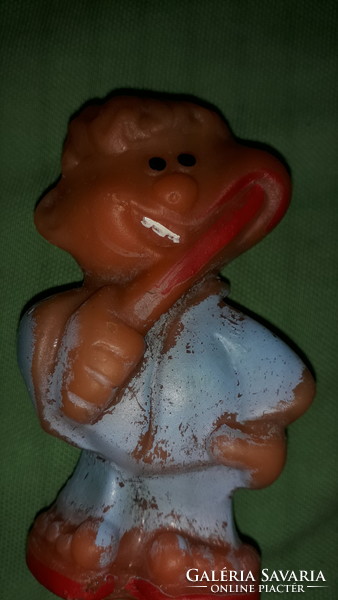 Late 1960s dental advertising figure / rubber children's toothbrush holder 10cm according to the pictures, rare !!!