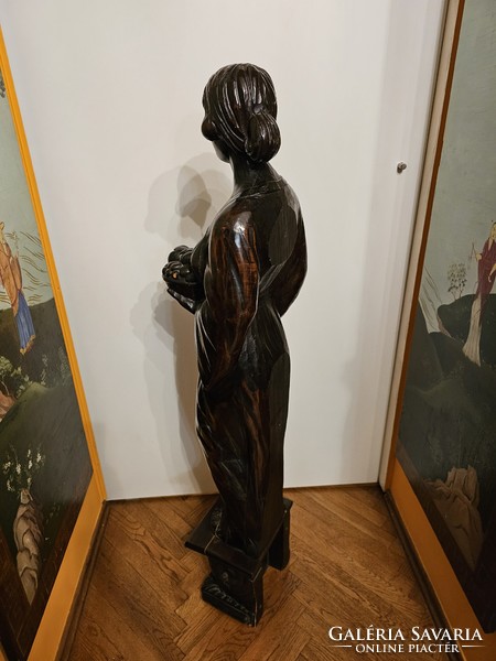 Old wooden statue