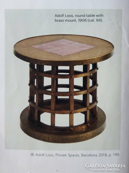 Szecessziós teaasztal, Adolf Loos tervezés