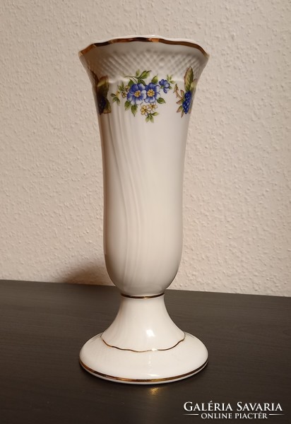 Hollóházi szedres váza 21 cm, újszerű