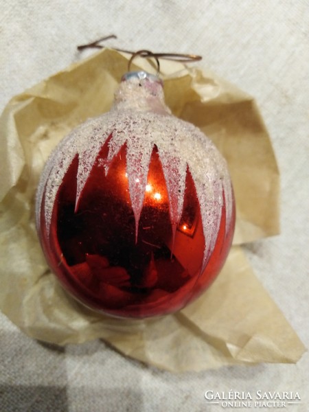 Antik, karácsonyi üveg gömb - a 60-as évekből