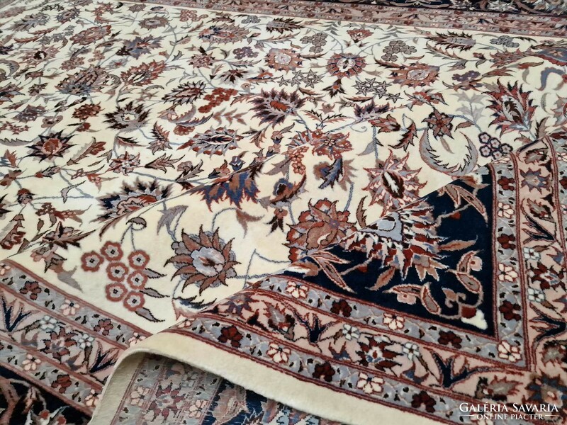 Iráni isfahan 265x365 cm kézi csomózású gyapjú perzsa szőnyeg BFZ512
