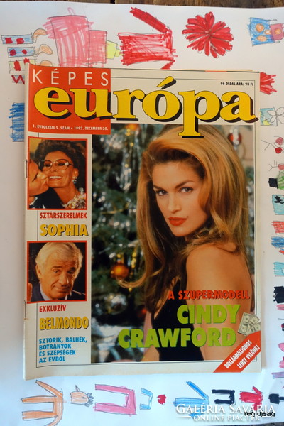 1992 december 25  /  KÉPES európa  /  Szülinapra :-) Eredeti, régi ÚJSÁG Ssz.:  26374