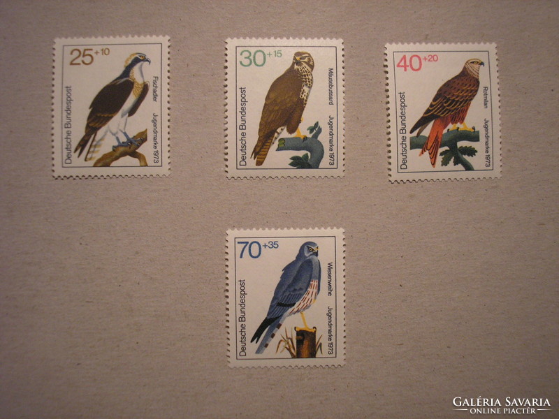 Németország-Fauna, Ragadozó madarak 1973