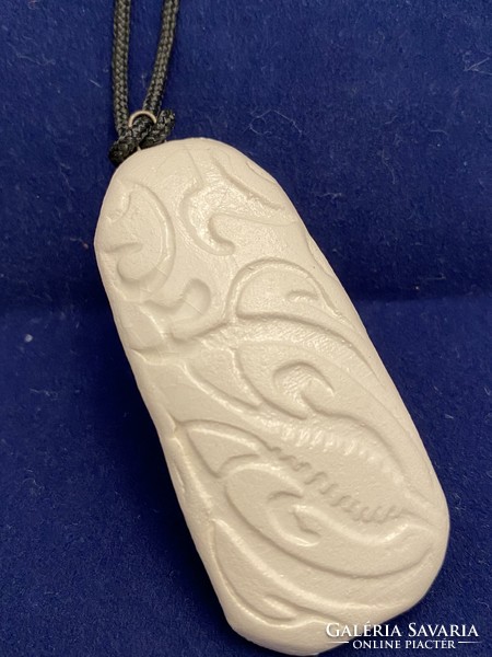 Handmade unique ceramic pendant pendant (f)