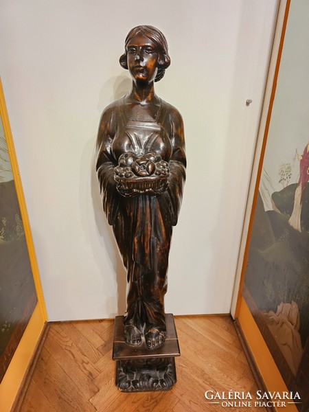 Old wooden statue