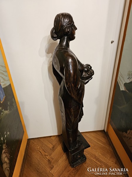 Old wooden statue