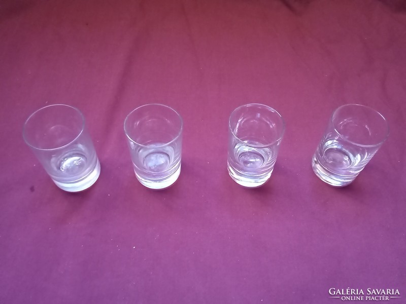 Set of 4 retro cognac glasses for Christmas, New Year's Eve and New Year's celebrations