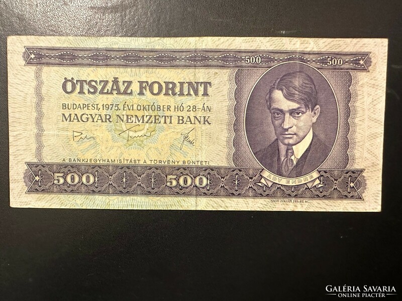 500 forint 1975.  VF!!  NAGYON SZÉP!!