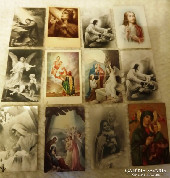 Religious church lithography holy image 35 postcards between 1920-45 postal clean old paper
