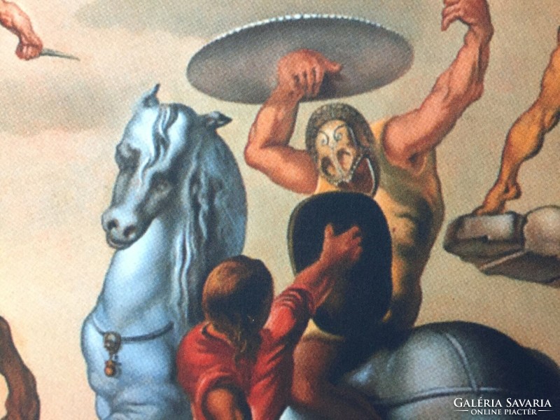 Salvador Dali (1904-1989) - bataille autour d'un pissenlit (limited edition lithograph)