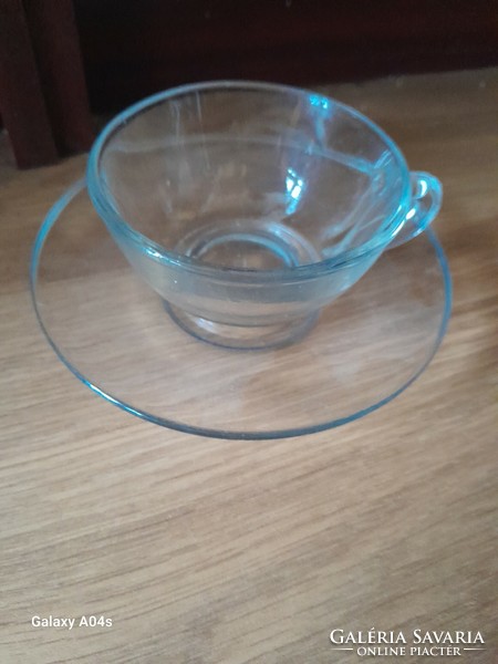 Art deco old glass coffee cup