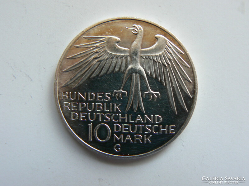 Silver 10 marks Olympics Germany, Munich 1972, original!