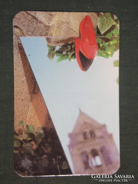 Card calendar, Transdanubian shoe trading company, Pécs, Győr, 1990, (2)