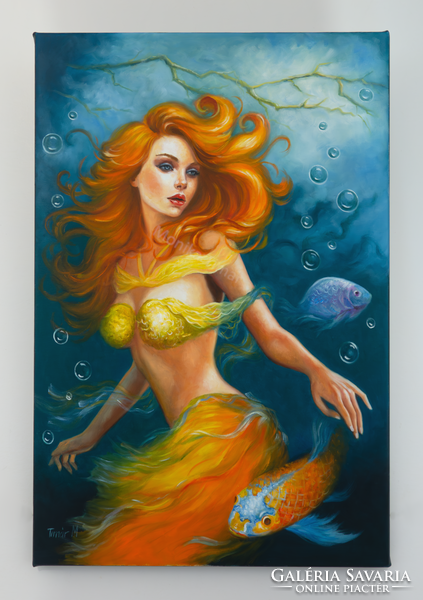 Oil painting - deep sea tale - 60cmx40cm
