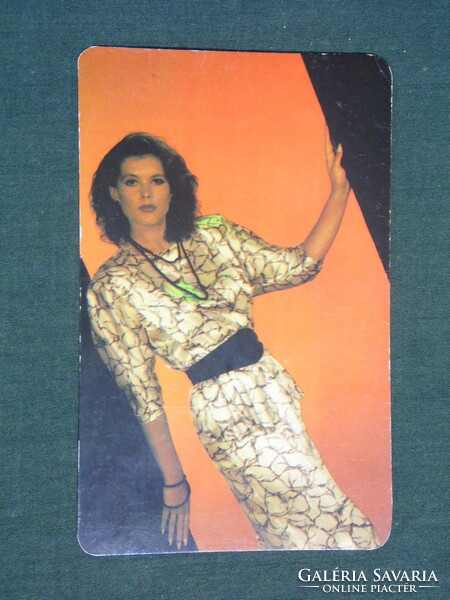 Kártyanaptár, Centrum Áruház, erotikus női modell,1989 ,   (2)