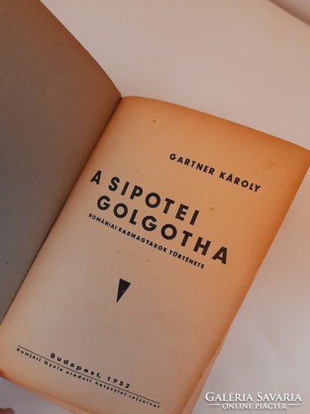 Gartner Károly: A sipotei Golgotha, könyv ritkaság