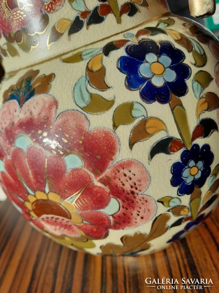 Historicizing ceramic decorative vase by Ignác Fischer, 1880-1890