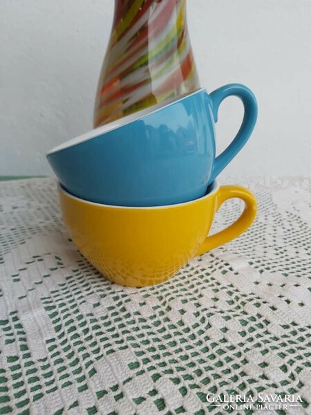 3 dl beautiful cups mugs yellow blue
