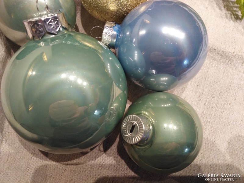 Christmas decorative balls - pastel / 5 pcs.