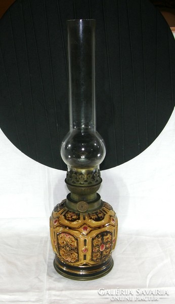 Ditmar majolika petróleum lámpa