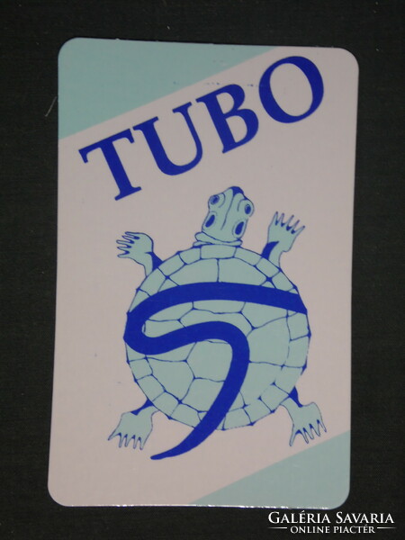 Card calendar, tubo hardware store, Budapest, graphic designer, advertising turtle, 1994, (2)
