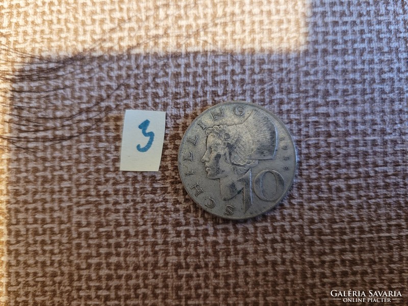 10 schilling Ausztria ezüst 1958 (iii)