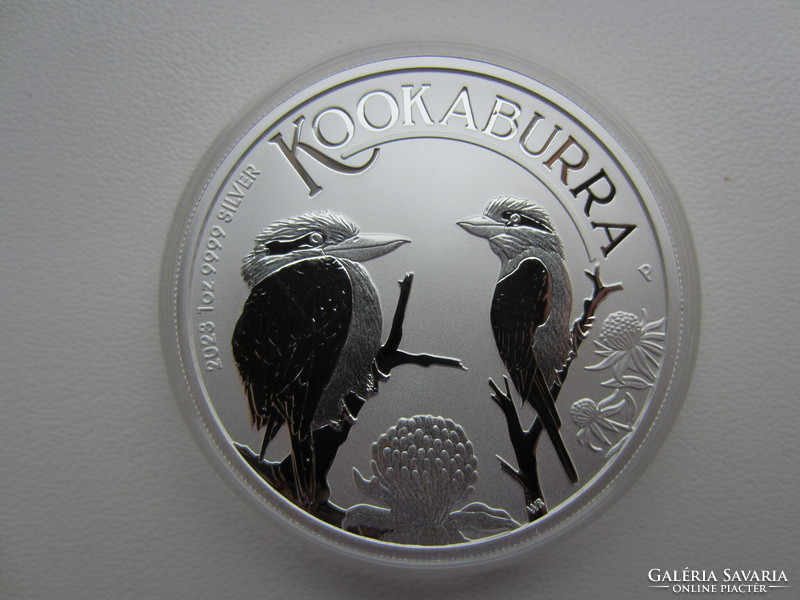 Australian Kookaburra 2023 1oz 0.999Ag Color Investment Silver Coin