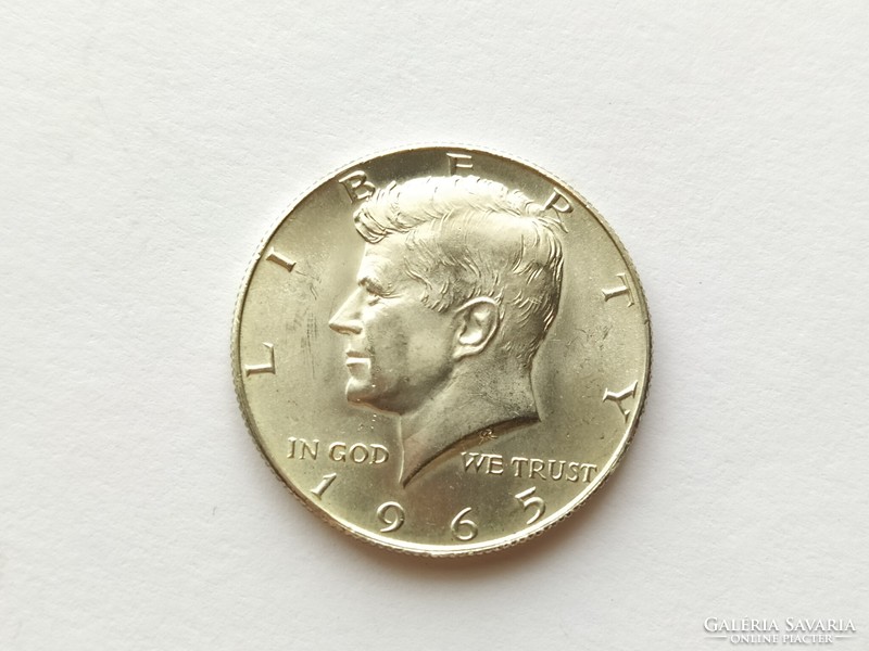Kennedy ezüst fél dollár 1965.