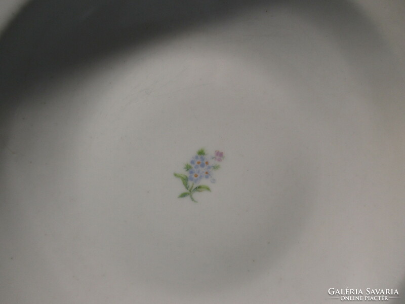 2 Drasche deep plates with forget-me-nots