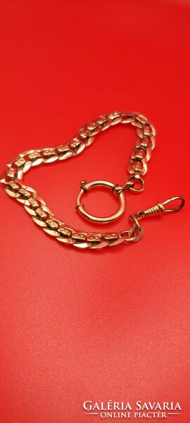 Nice gold plated pocket watch chain