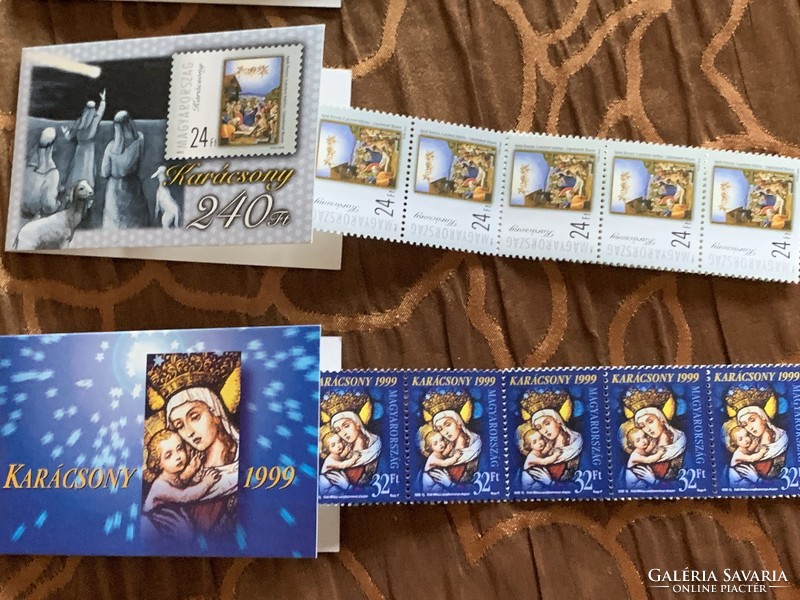 5 db KARÁCSONY bélyegfüzet  (1998 és 4db. 1999)