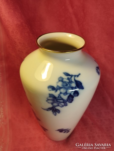 Krautheim, kék- fehér porcelán váza