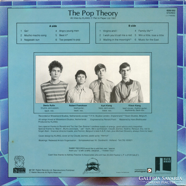 Klang - the pop theory (lp, album)