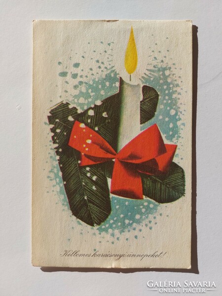 Régi karácsonyi képeslap 1960 levelezőlap