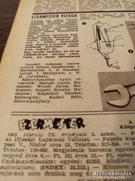 1965 FEBRUÁR/EZERMESTER/ SZÜLETÈSNAPRA/KARÀCSONYRA