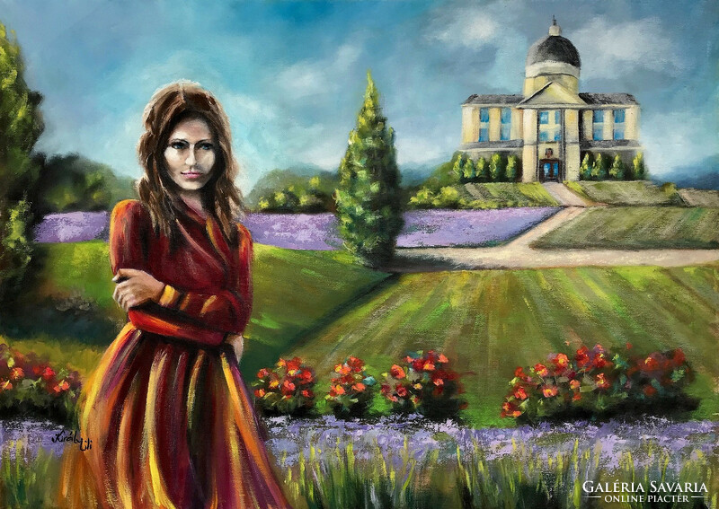 Heiress of the empire - oil painting - 50 x 70 cm