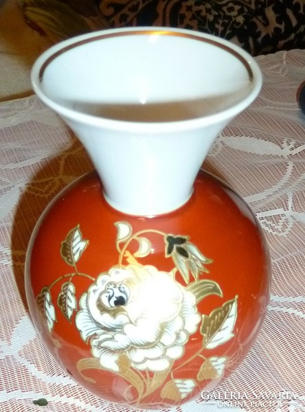 Öblös porcelán virágváza régi német