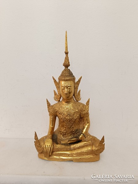 Antik buddha szobor arany festéses bronz buddhista buddhizmus 359 8043