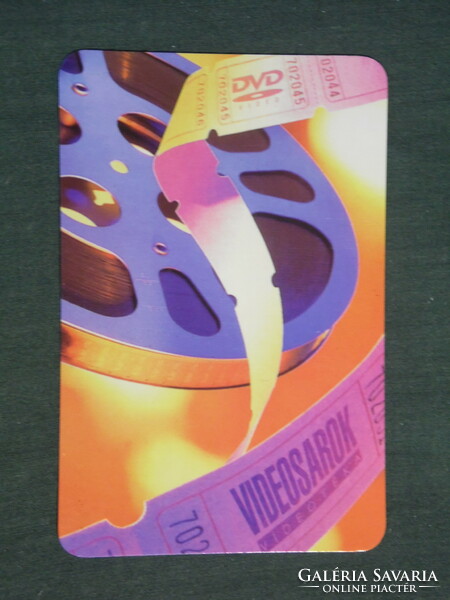 Card calendar, video corner film rental, Pécs, 2001, (2)