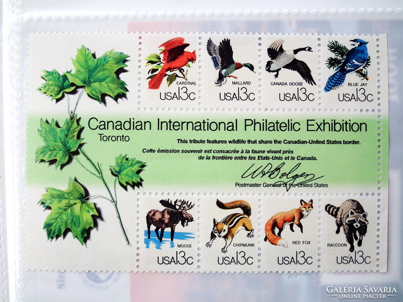 1978. USA - 13 cents small sheet - stamp exhibition Canada, Toronto