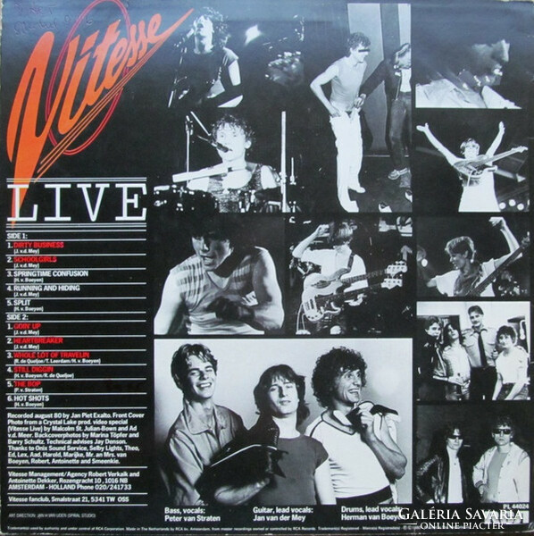 Vitesse - live (lp, album)