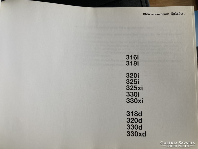 BMW E46 kezelési útmutató kézikönyv