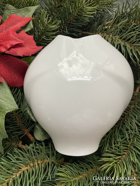 Hófehér Meissen weiss modern váza